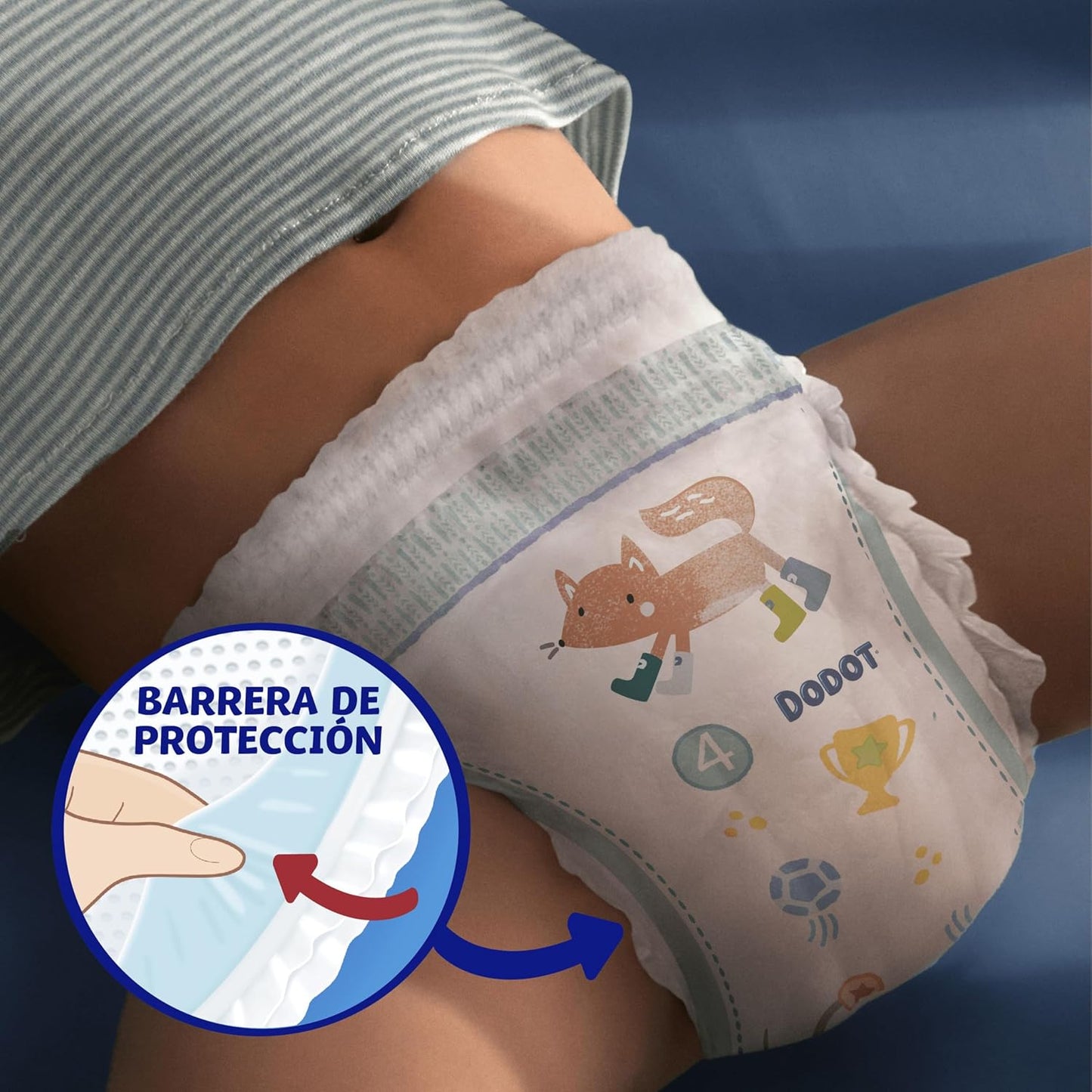 Dodot Nappy - Activity Pants, Size 6 (14-19 kg), 70 Nappies + Gift of 1 Pack of 40 Wipes with 360 Adjustment Anti-Leak Extra Soft